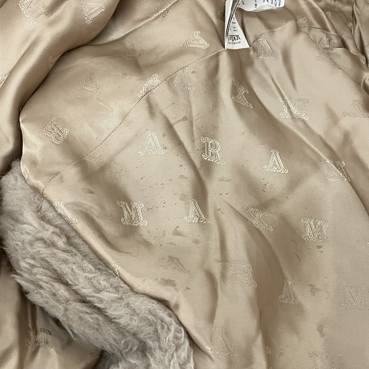 MaxMara テディベア ケープ 古着・中古-5枚目のアイテム画像