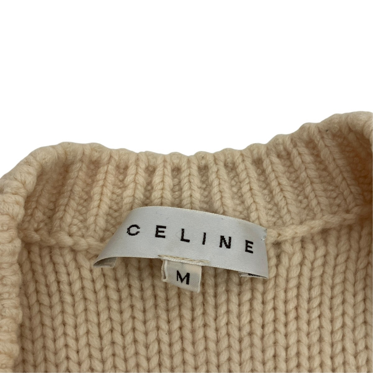 CELINE ケーブルニットベスト 古着・中古-7枚目のアイテム画像
