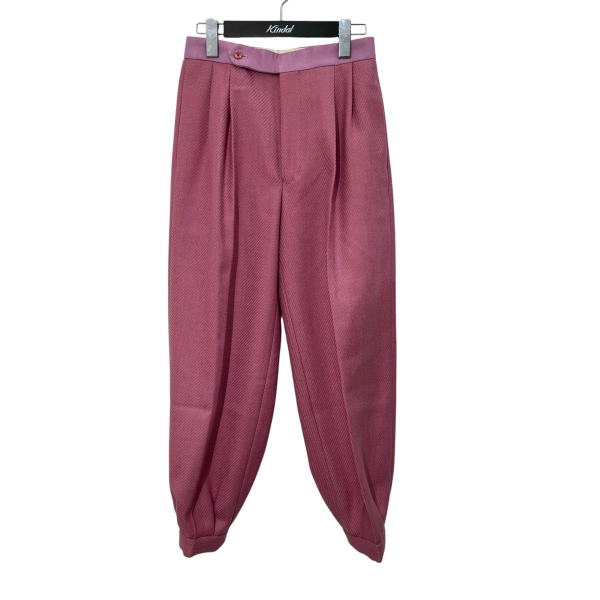 ウールツイル裾タックパンツ6514-236-1045