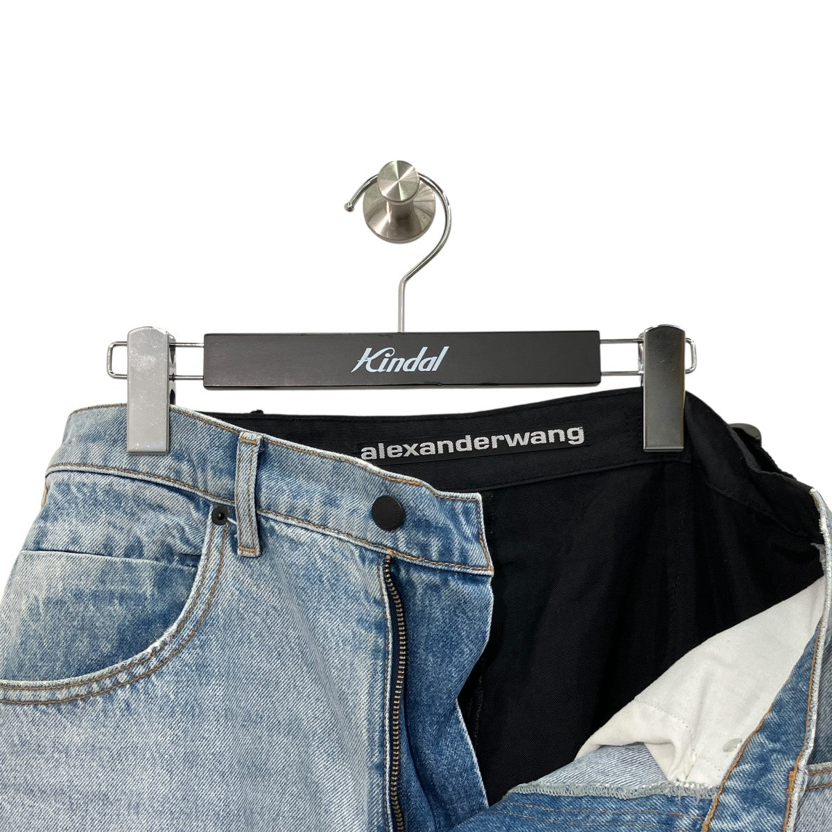 ALEXANDER WANG(アレキサンダーワン) ナイロン切り替えデニムパンツ