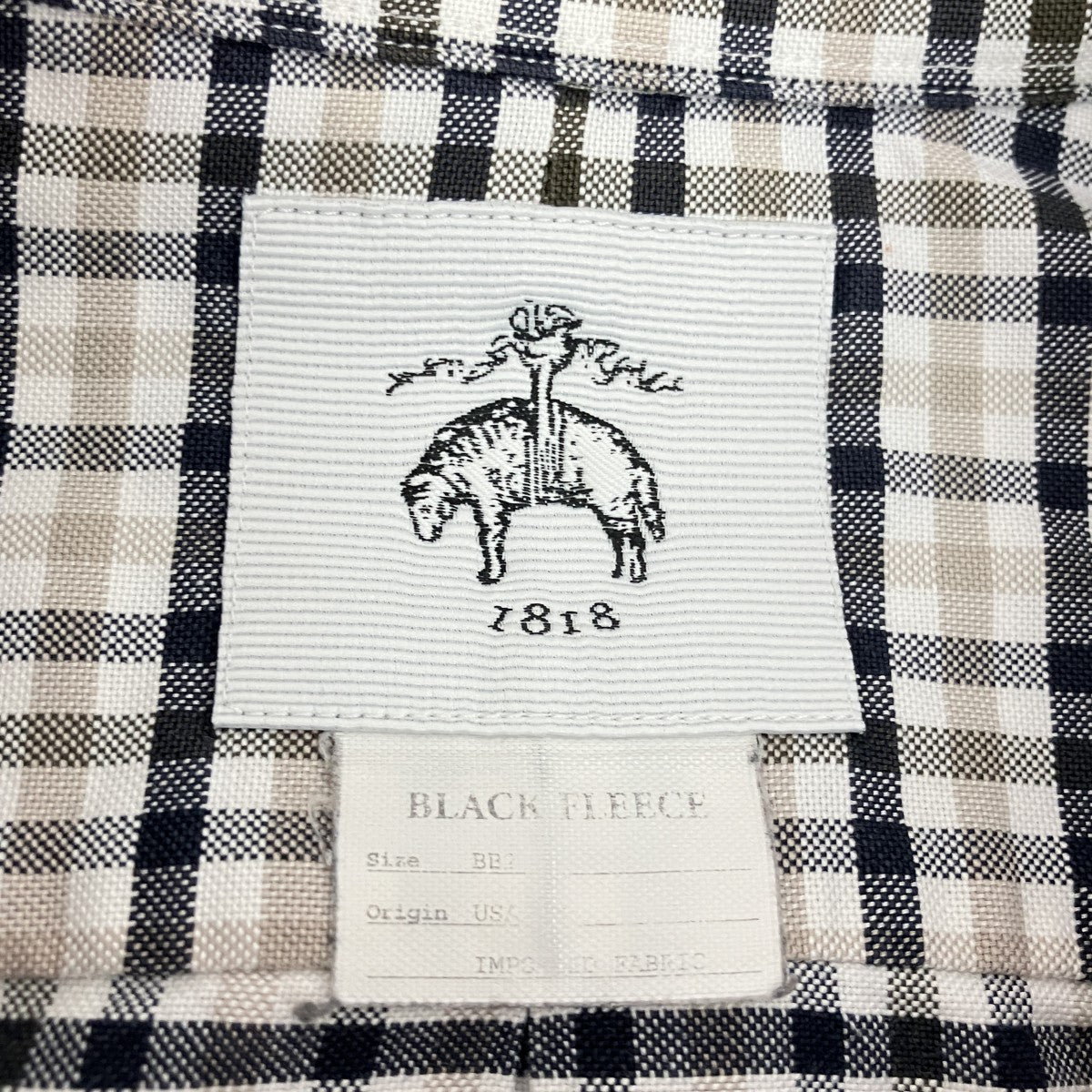 BROOKS BROTHERS(ブルックスブラザーズ) BLACK FLEECEチェックボタン