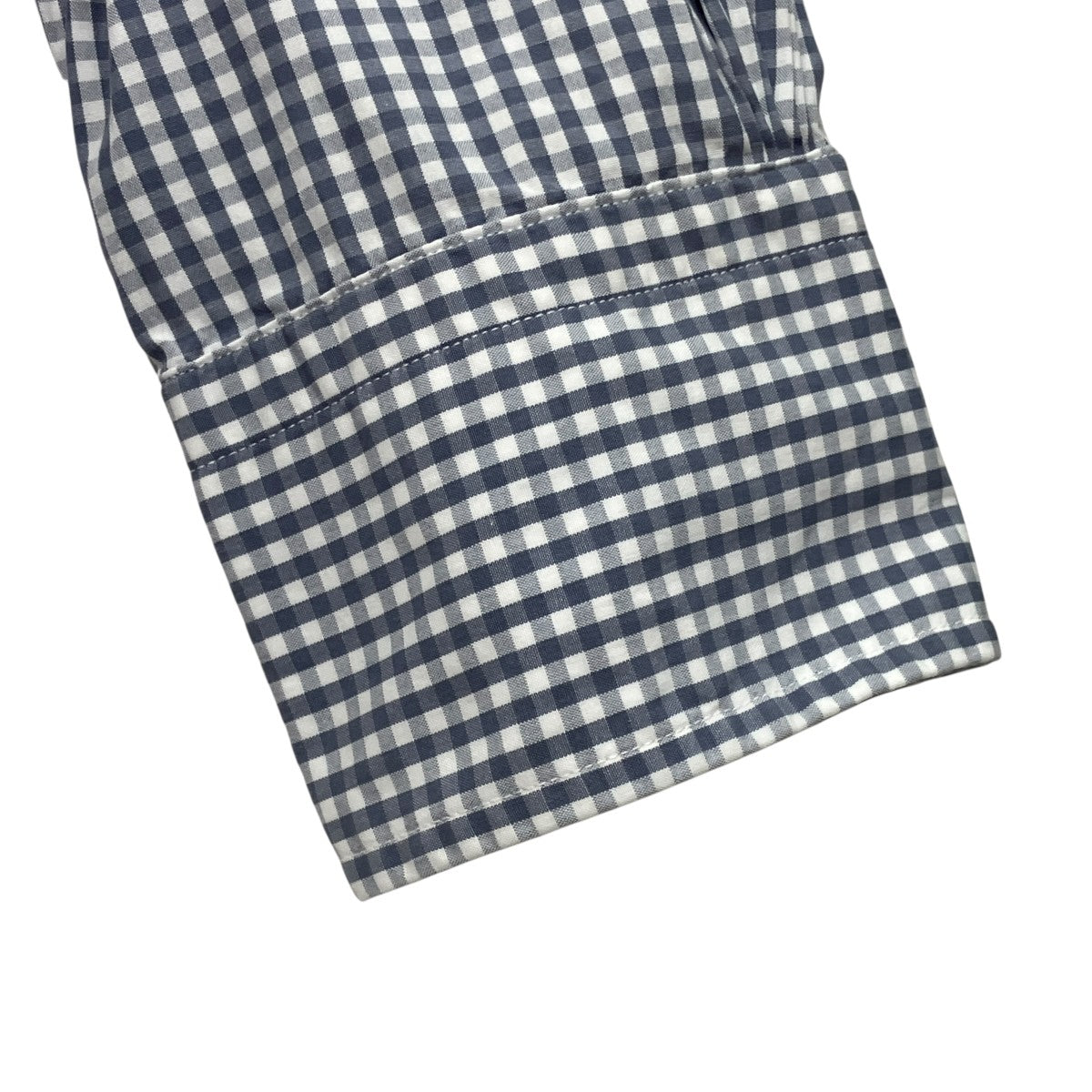 ブルックス ブラックフリース 白紺ギンガムチェックジャケット コットンシルク BROOKS BROTHERS(ブルックスブラザーズ) BLACK FLEECEチェックボタン