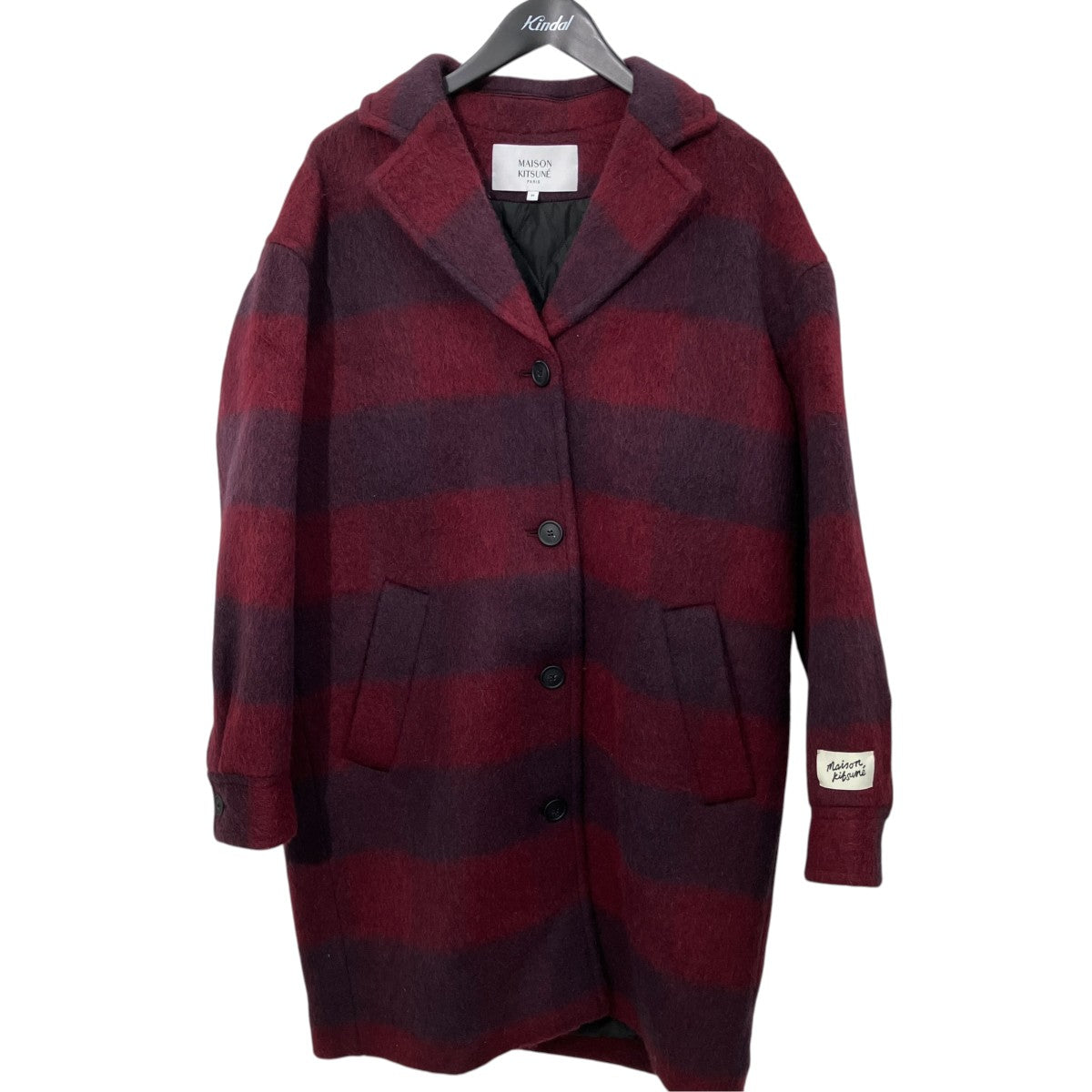 MAISON KITSUNE ダブルフェイス チェスターコートNW02209WM0031 古着・中古-1枚目のアイテム画像
