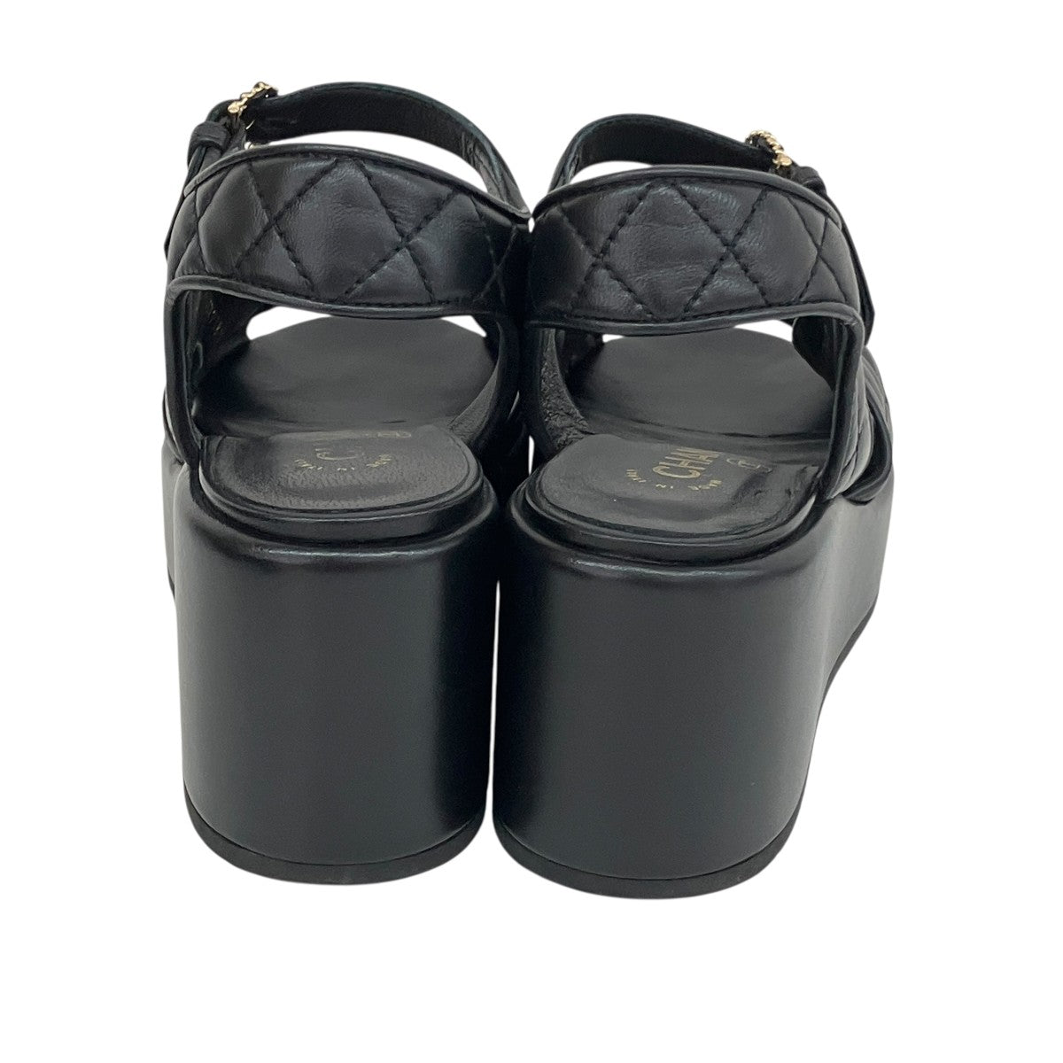 CHANEL(シャネル) ココマーク マトラッセレザーサンダルG39918 G39918