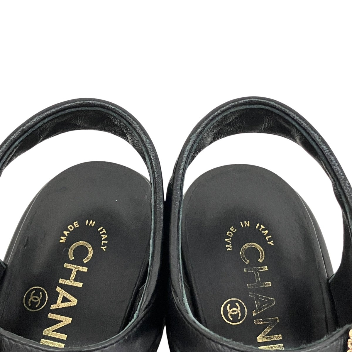 CHANEL(シャネル) ココマーク マトラッセレザーサンダルG39918 G39918