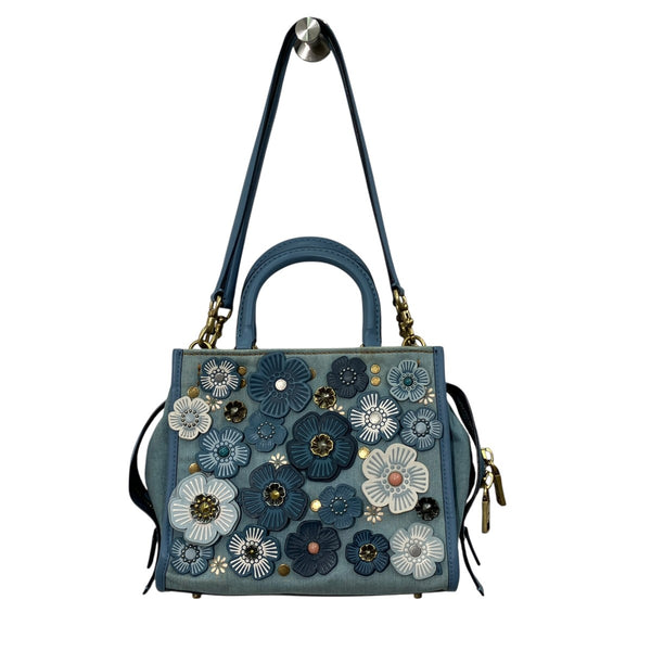 COACH(コーチ) ローグ25 ウィズ ティーローズ デニム2WAYショルダー