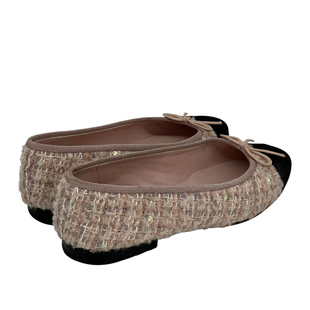 BALLET FLATS ツイードフラットパンプスG02819B17931NZP29