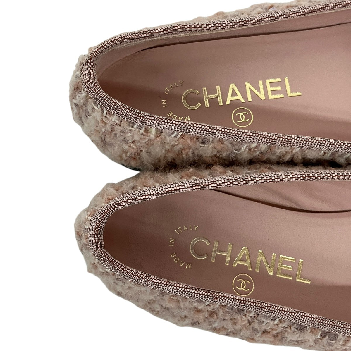 BALLET FLATS ツイードフラットパンプスG02819B17931NZP29