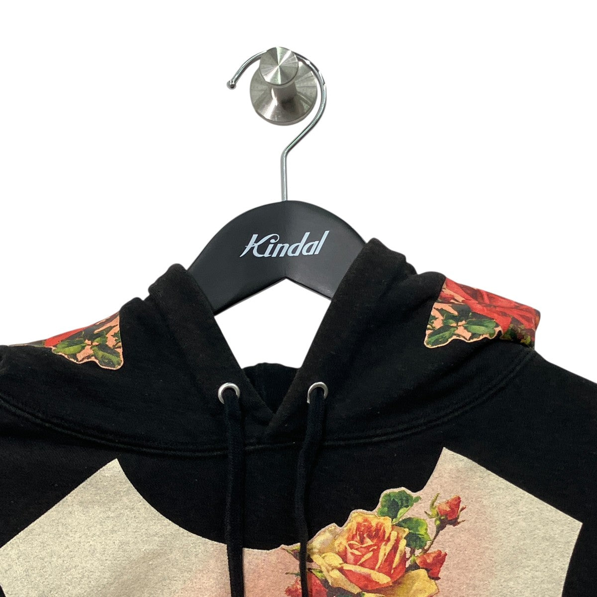 Floral Print Hooded Sweatshirtプルオーバーパーカー