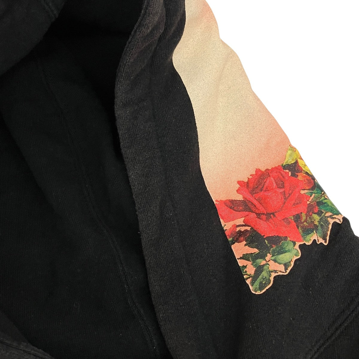Floral Print Hooded Sweatshirtプルオーバーパーカー