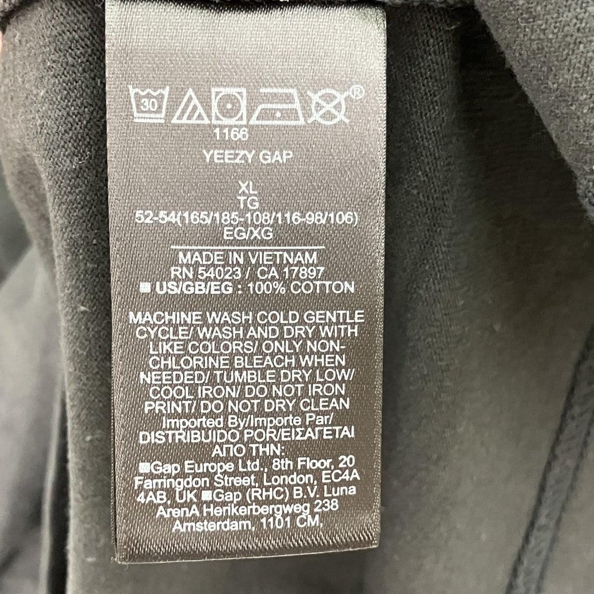 YEEZY GAP SHORT SLEEVE T-SHIRT半袖カットソー537299-02-1 古着・中古-6枚目のアイテム画像