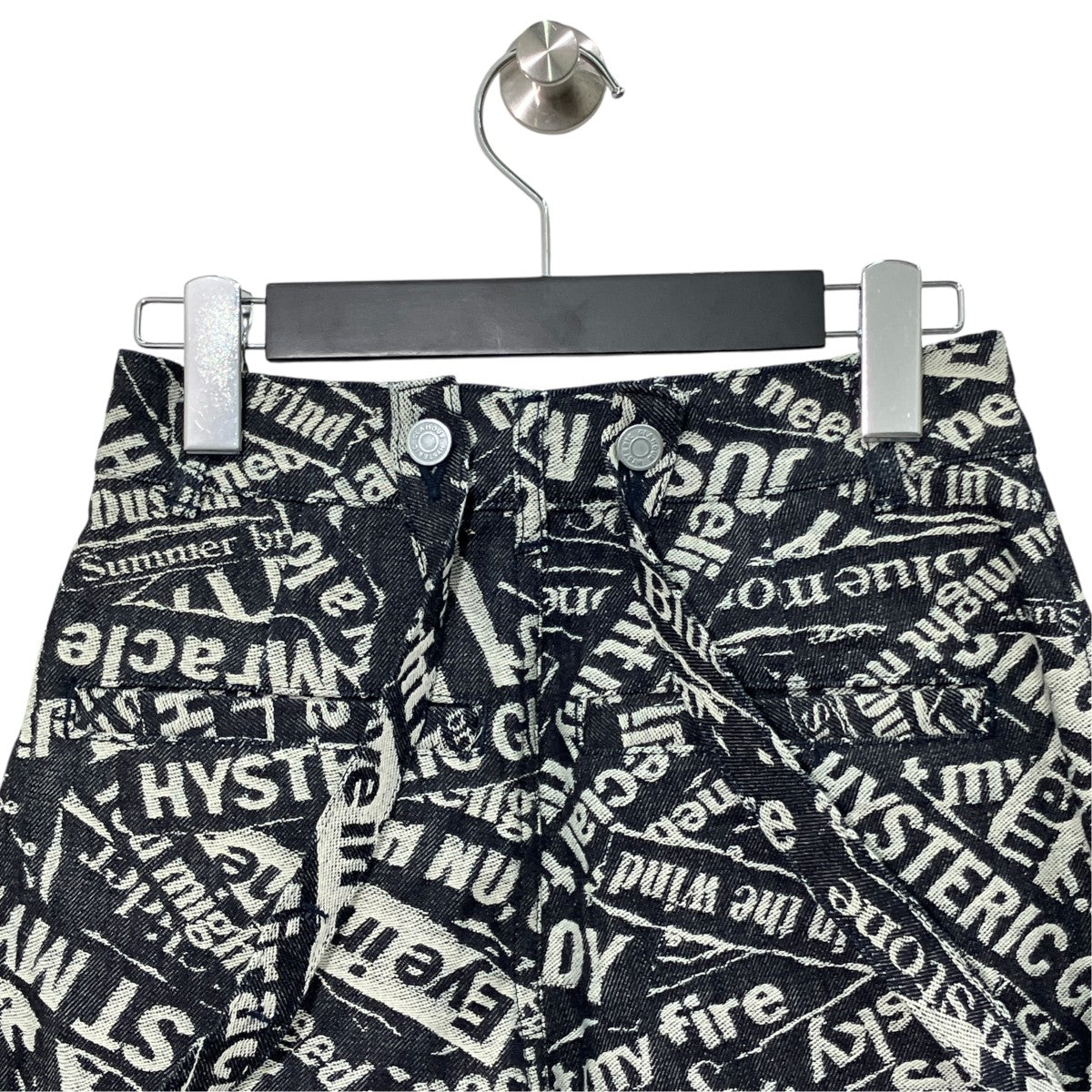 Hysteric Glamour 19SS英字総柄ワイドパンツ01191AP10 古着・中古-4枚目のアイテム画像