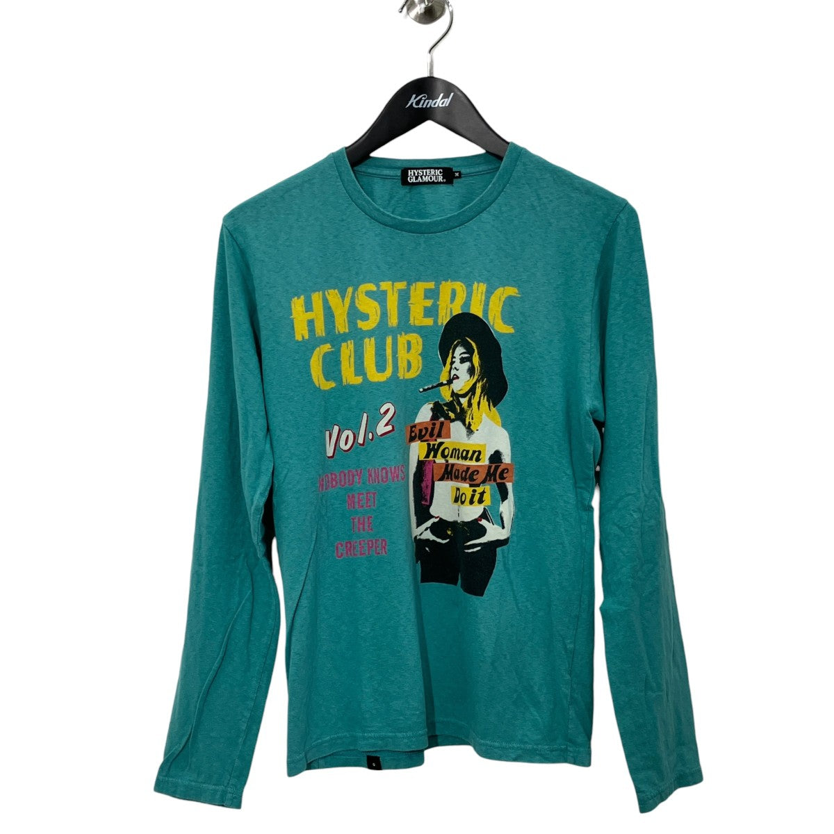 Hysteric Glamour フロントガールズロゴ ロングスリーブカットソー長袖Tシャツ0234CL03 古着・中古-1枚目のアイテム画像