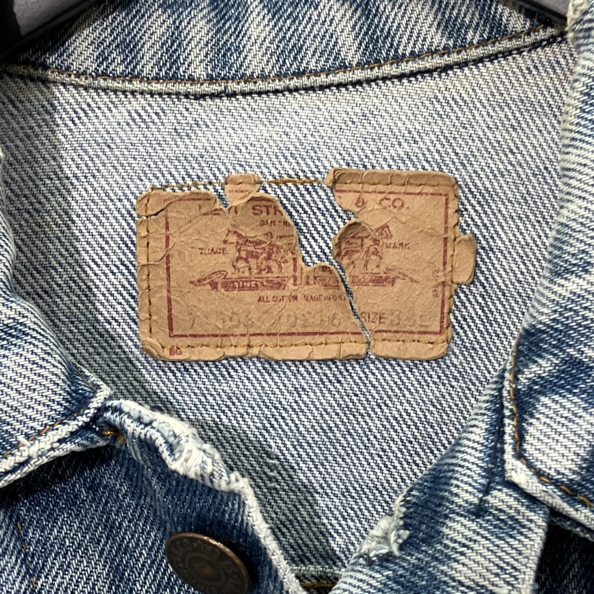 LEVI’S デニムジャケット70506-0216 古着・中古-9枚目のアイテム画像