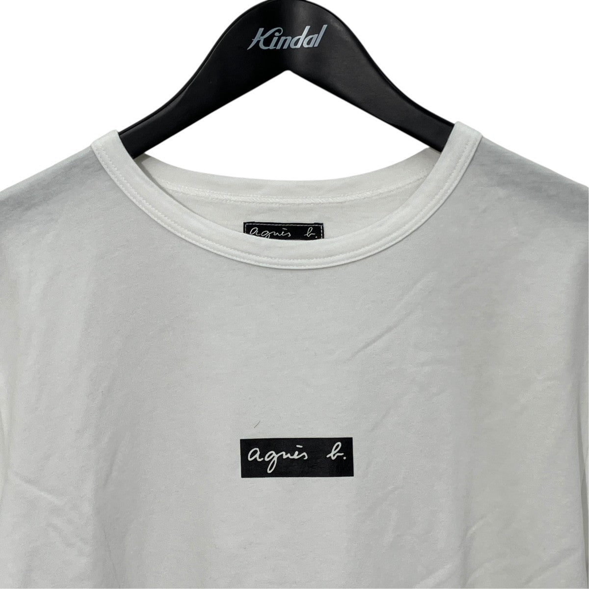 agnes b SEQ8 TS ボックスロゴTシャツ半袖カットソーEAI1SEQ8 古着・中古-3枚目のアイテム画像