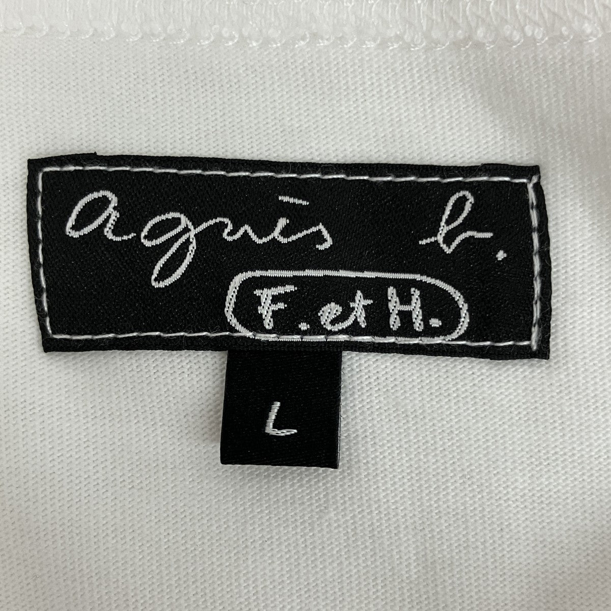agnes b SEQ8 TS ボックスロゴTシャツ半袖カットソーEAI1SEQ8 古着・中古-5枚目のアイテム画像