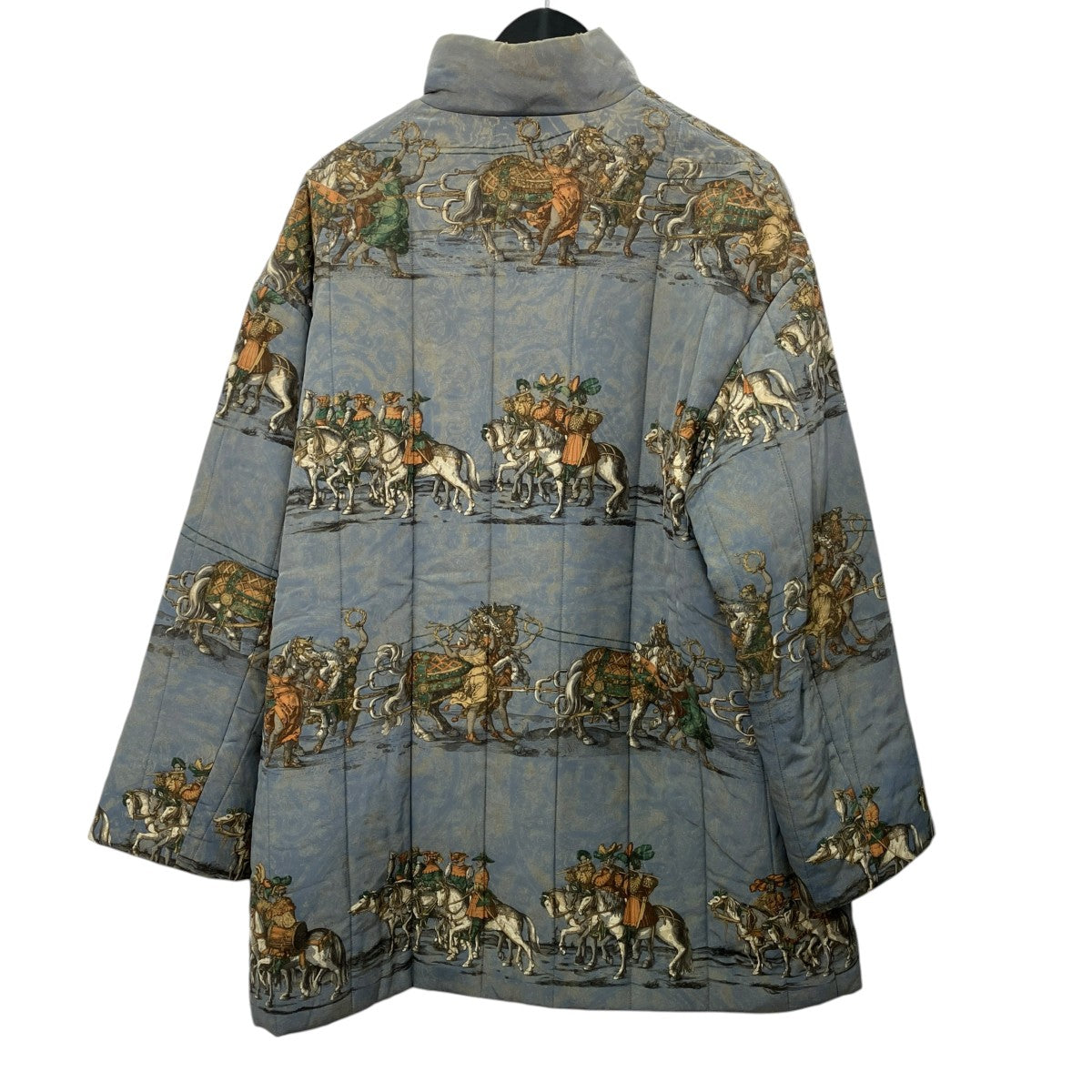 Burberry’s 90s VINTAGE オーバーサイズ馬車柄シルクパデットコート中綿ジャケットFNA03-821 古着・中古-2枚目のアイテム画像