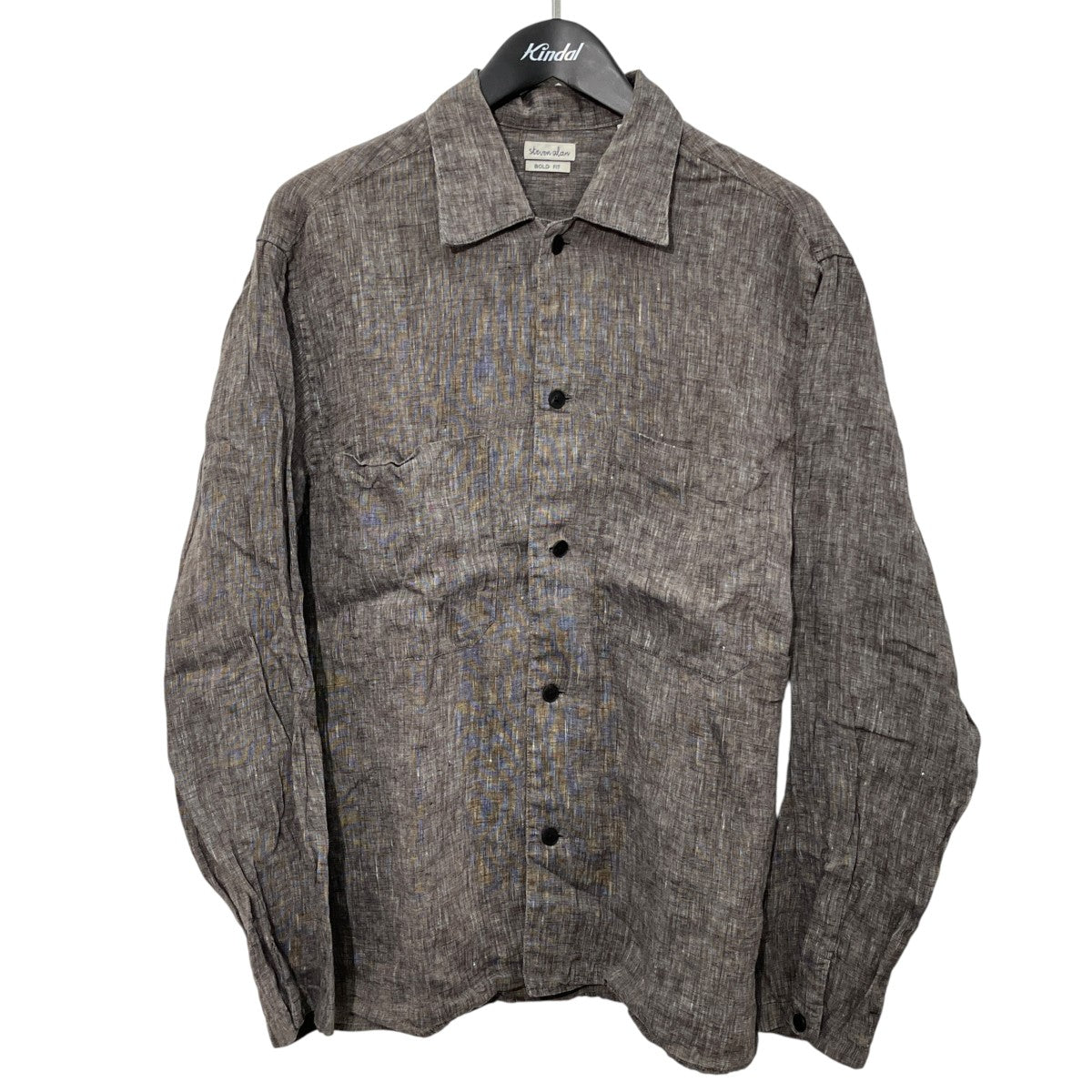 MONTI BOX CAMP COLLAR SHIRT-BOLDリネンシャツ8111-218-0551