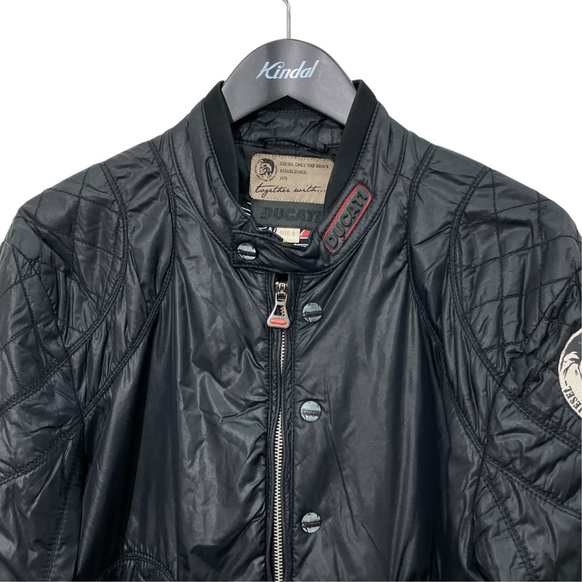 DIESEL×DUCATI 中綿ジャケット 古着・中古-3枚目のアイテム画像