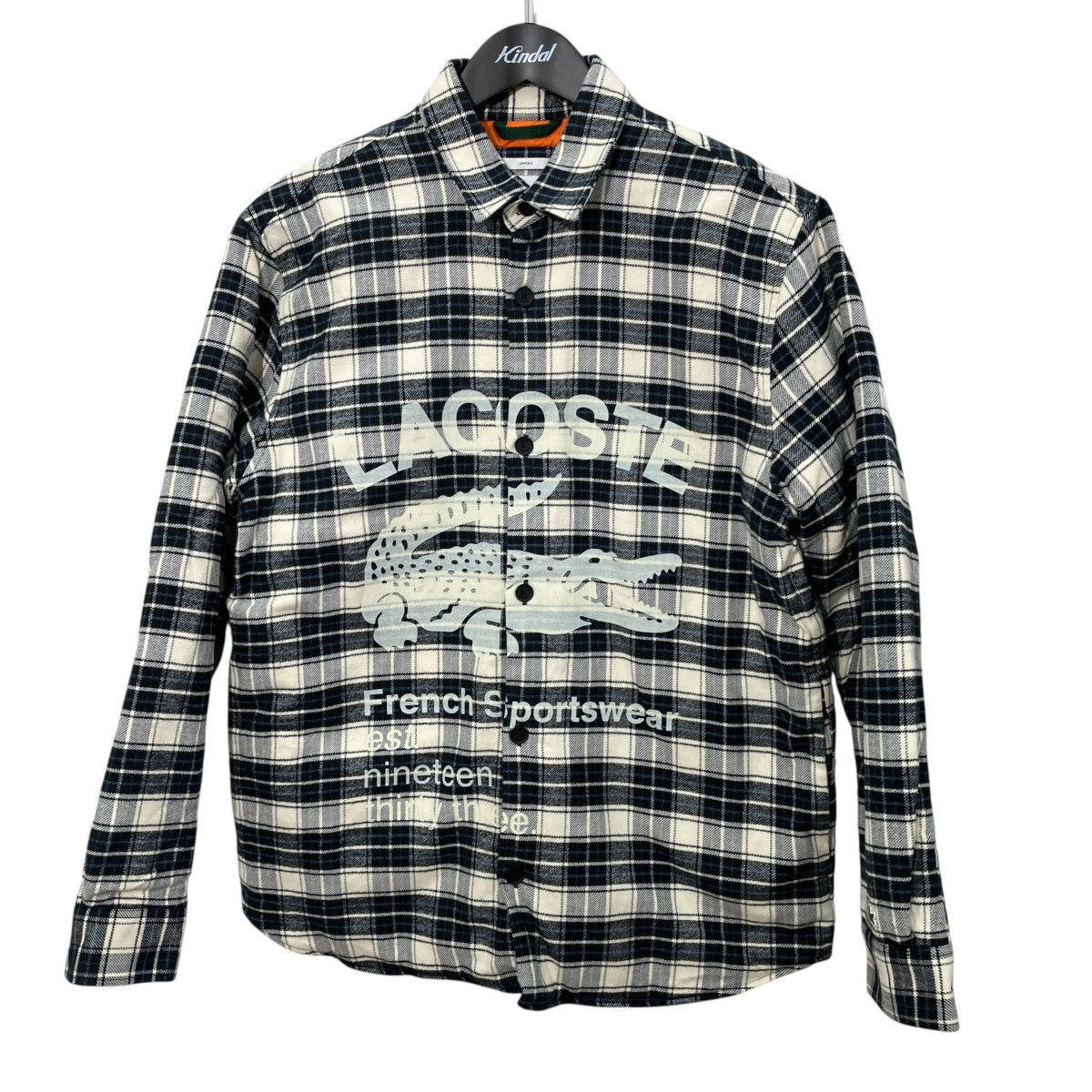 LACOSTE チェックシャツジャケットCH4804 古着・中古-1枚目のアイテム画像