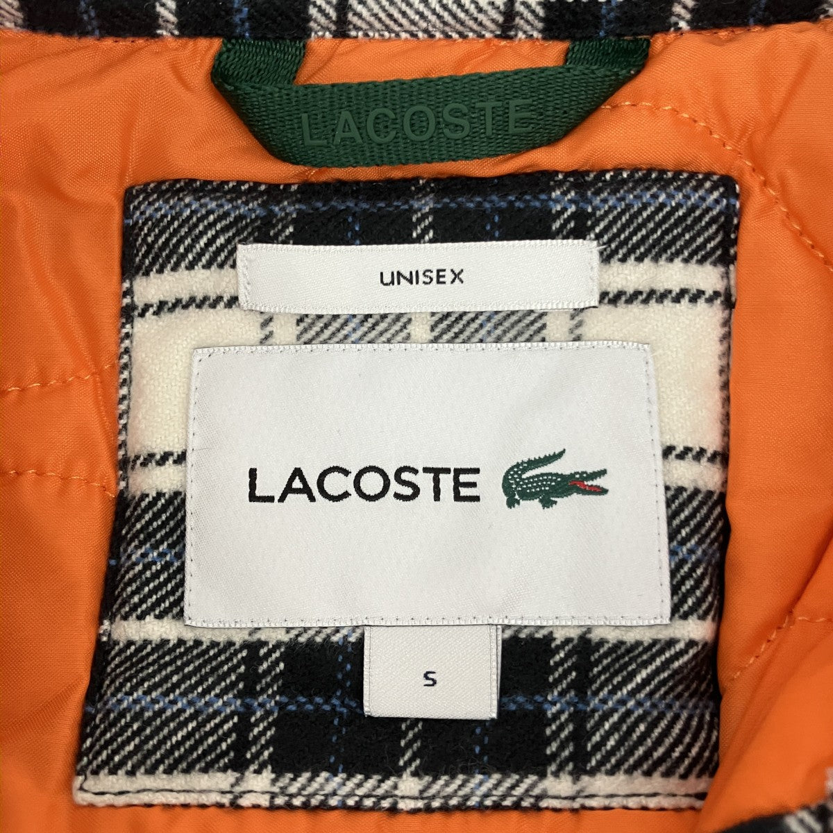 LACOSTE チェックシャツジャケットCH4804 古着・中古-5枚目のアイテム画像