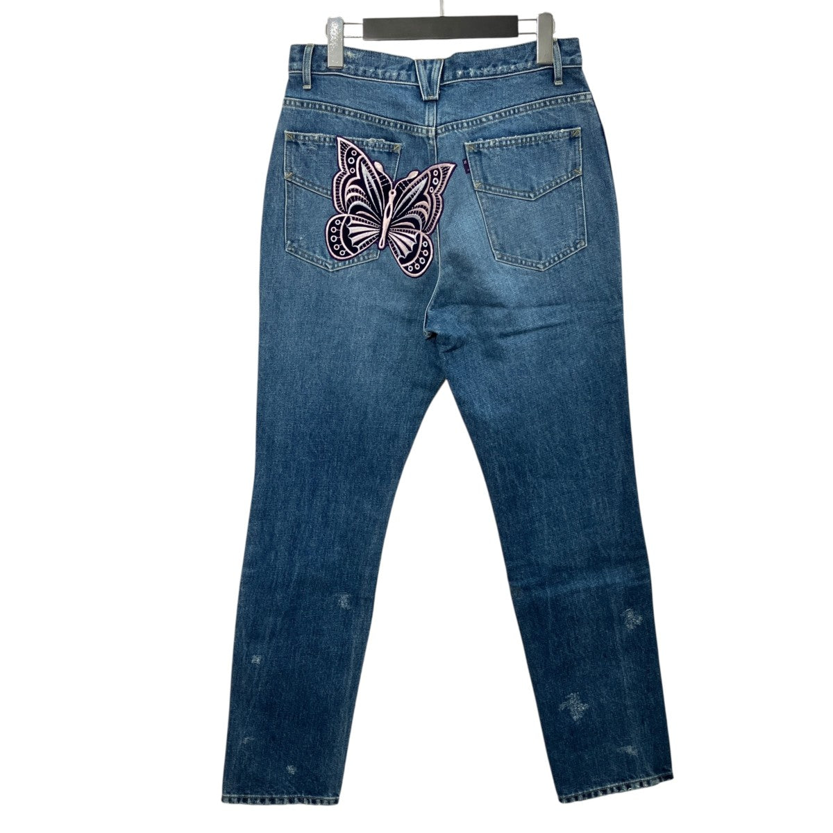 ASSORTED PATCHES STRAIGHT JEANデニムパンツKP141