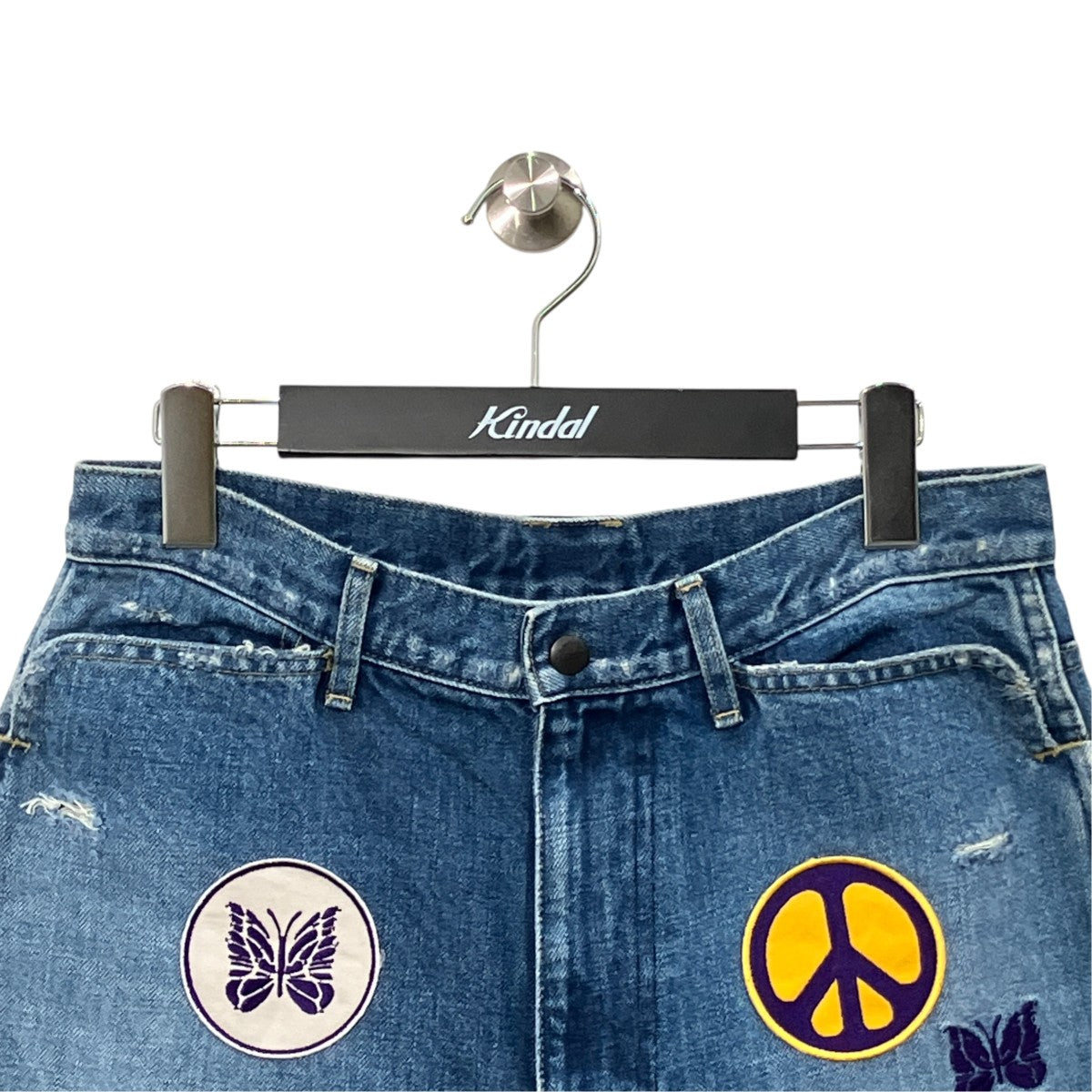 ASSORTED PATCHES STRAIGHT JEANデニムパンツKP141
