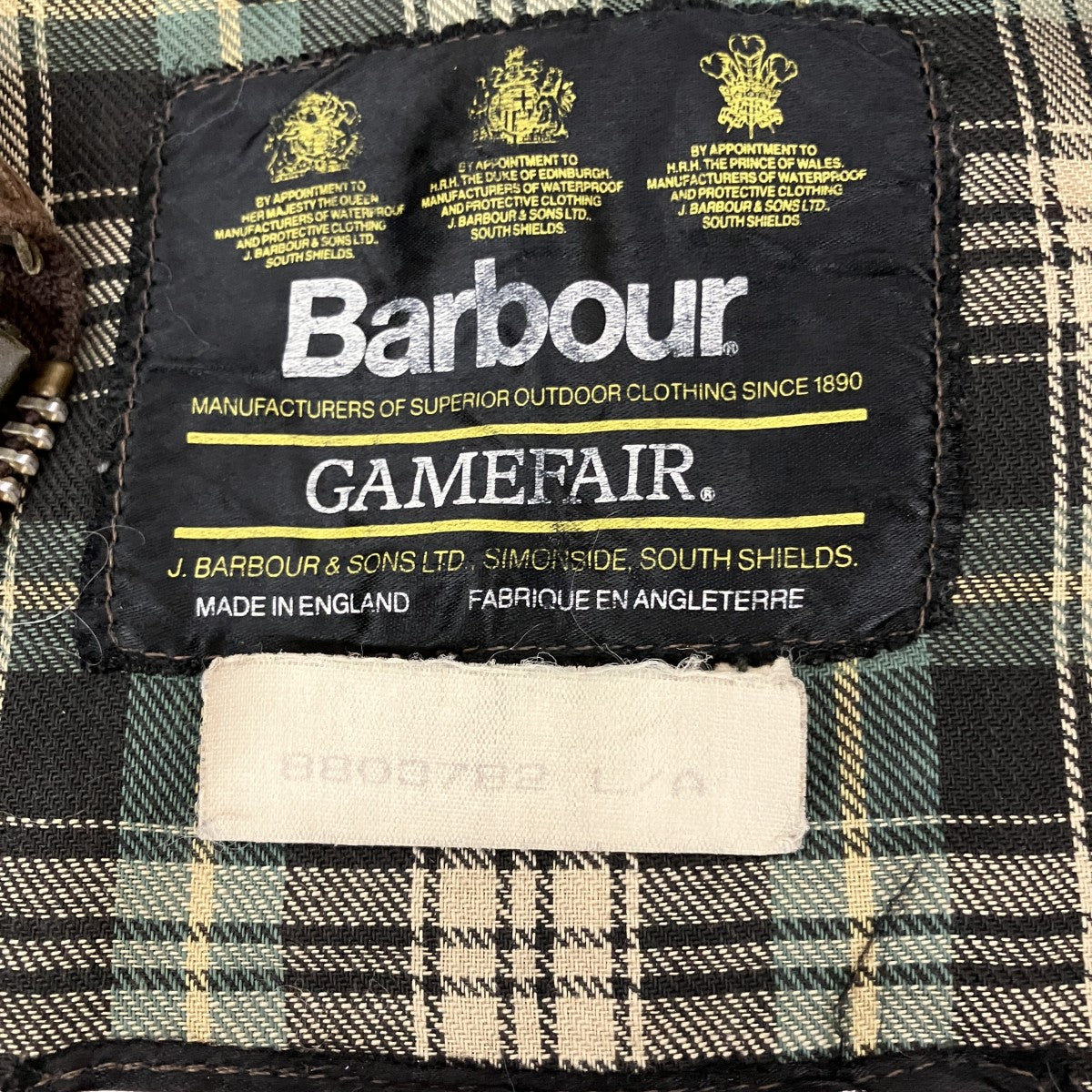 Barbour ムーアランドジャケット 古着・中古-6枚目のアイテム画像