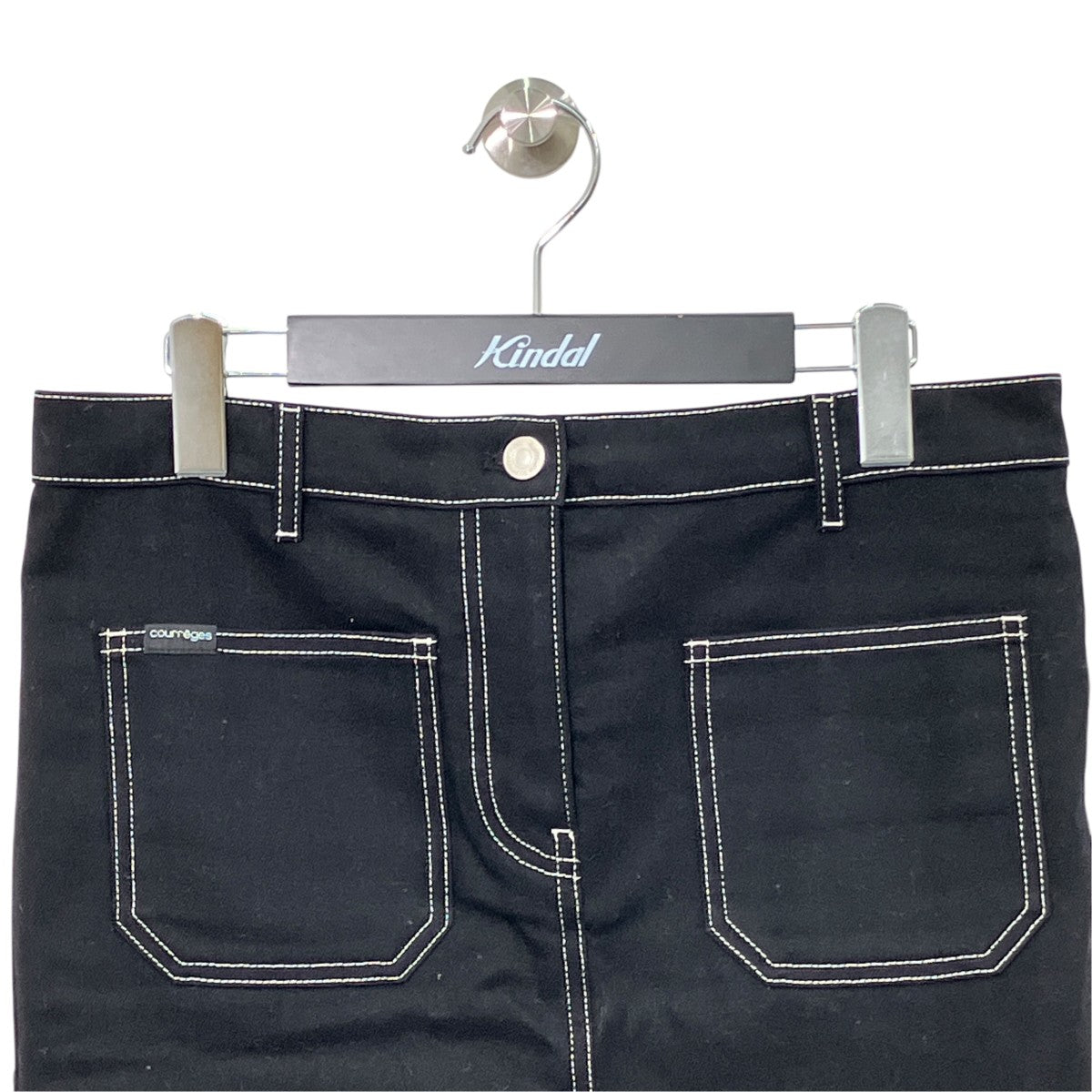2-POCKET TOPSTITCHED DENIM MIDI SKIRTデニムスカート324DJU183DE0020B044
