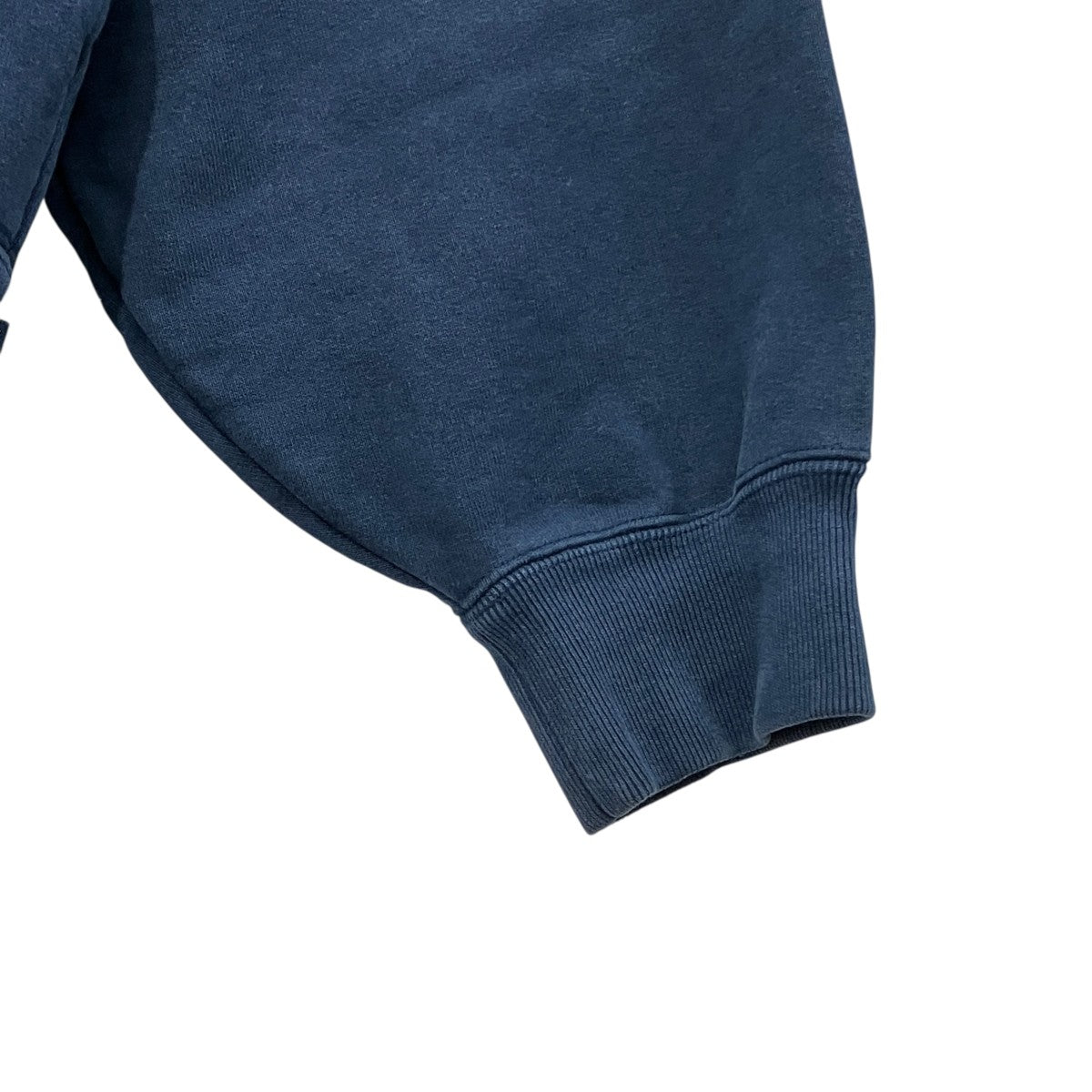 denim collar half zip sweatshirtハーフジップスウェット