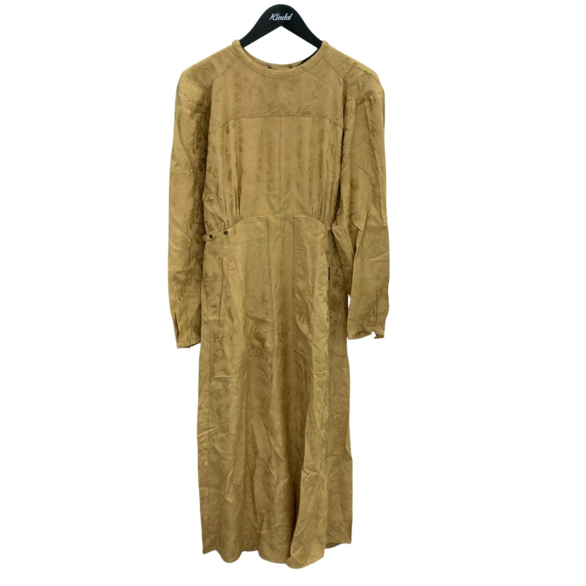 4 POCKETS LONG DRESS長袖ワンピース222YAM