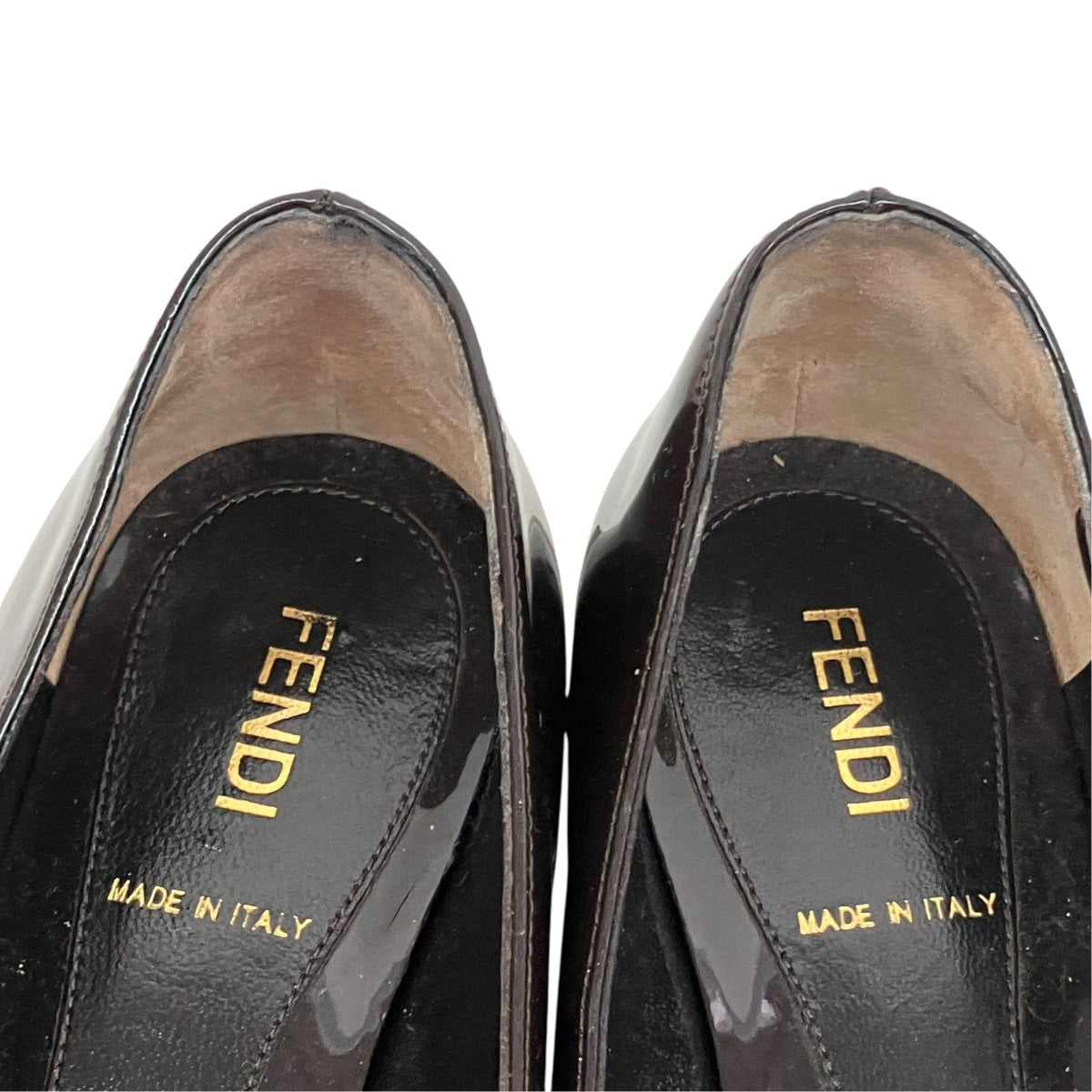 FENDI(フェンディ) パンプス ブラウン サイズ 34 1/2(21.5cm相当