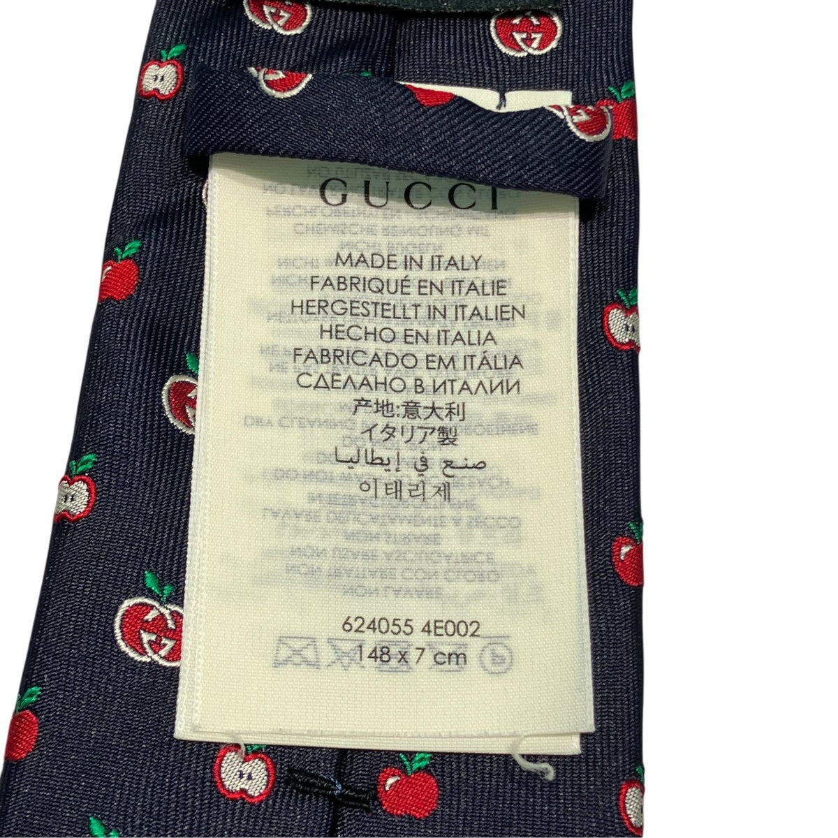 GUCCI インターロッキングG アップルネクタイ624055 4E002 古着・中古-4枚目のアイテム画像