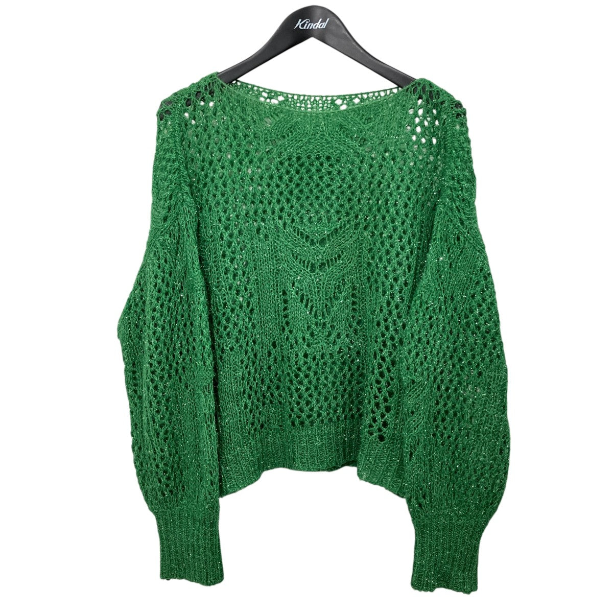 Botanical Pattern Knitted LameラメニットセーターMM22PS-KN733