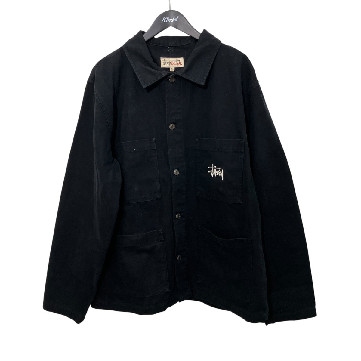 stussy 21FW CANVAS CHORE JACKETカバーオール115588 古着・中古-1枚目のアイテム画像