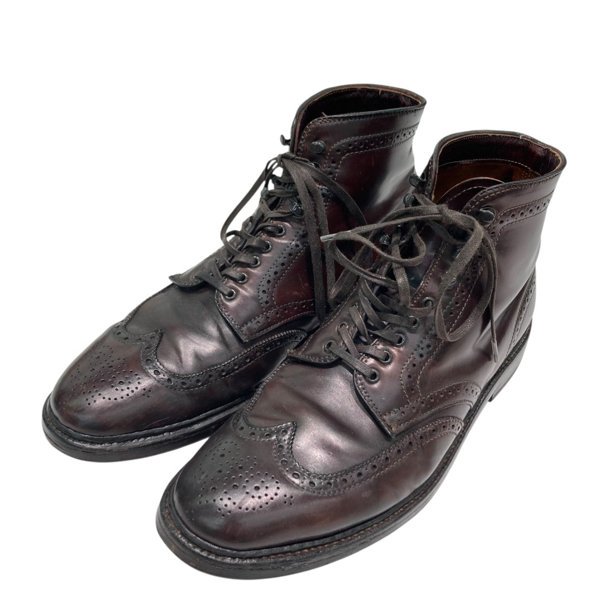 ALDEN ウィングチップ シューキーパー付きレザーシューズ4461HY 古着・中古-1枚目のアイテム画像