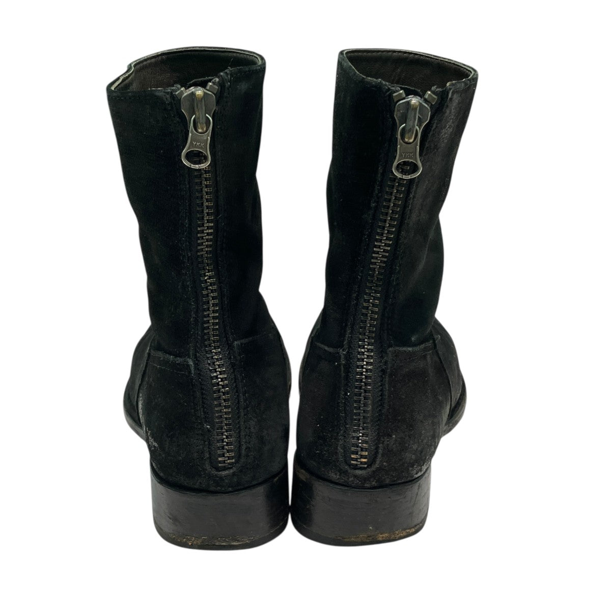 BUTTERO ブッテロ　バックジップ レザーブーツ ブラック 41 BUTTERO(ブッテロ) ジップブーツ ブラック サイズ 40(26cm相当