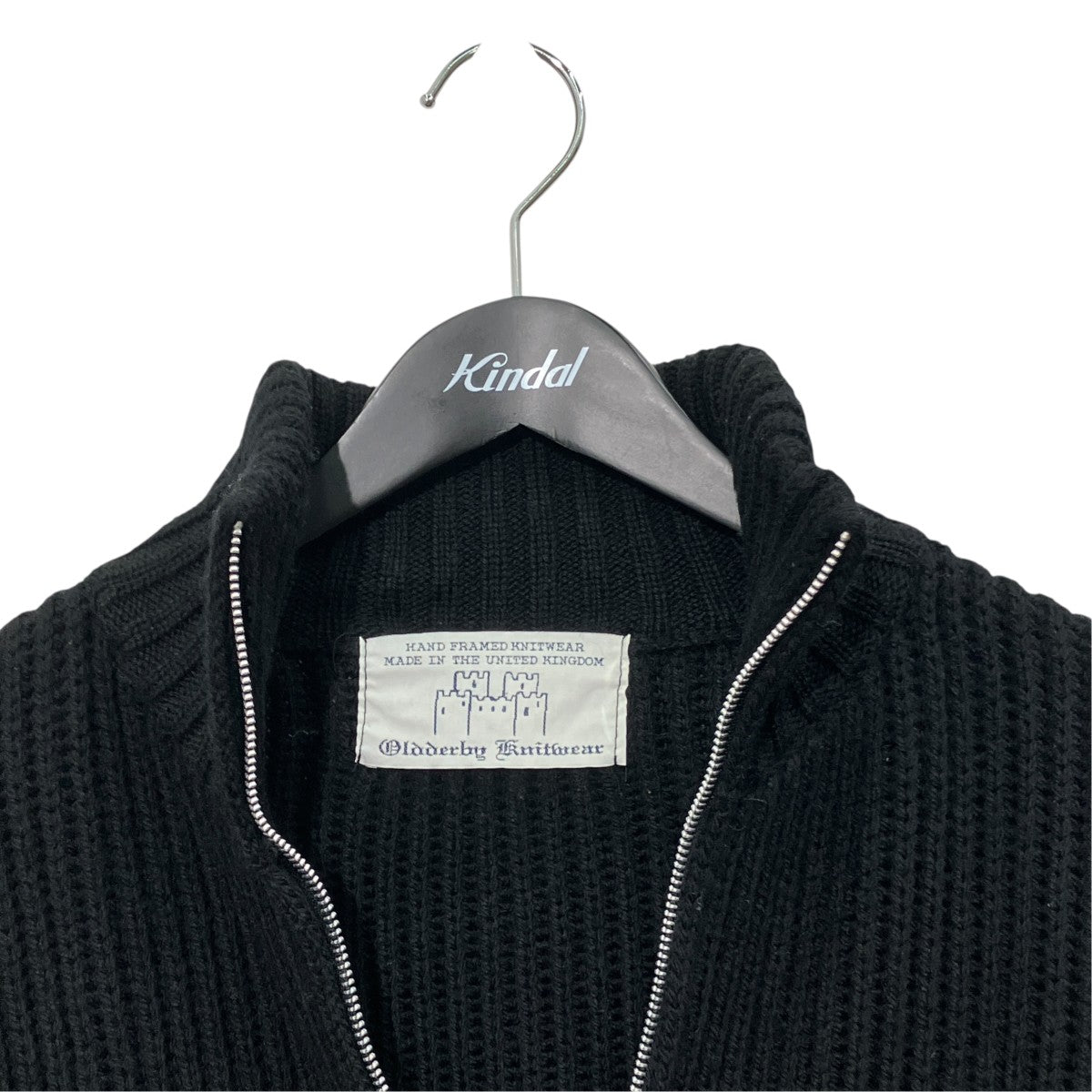 Oldderby Knitwear ジップアップニット 古着・中古-3枚目のアイテム画像
