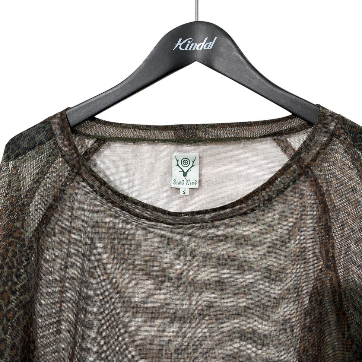 BUSH SHIRTヒョウ柄長袖カットソーEJ795