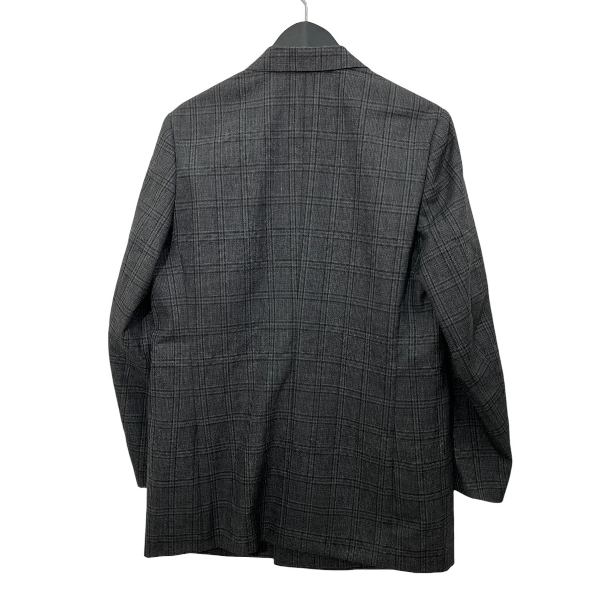 BLUEFACED WOOL CHECK DOUBLE-BREASTED JACKETチェックテーラードジャケットA24AJ03CB