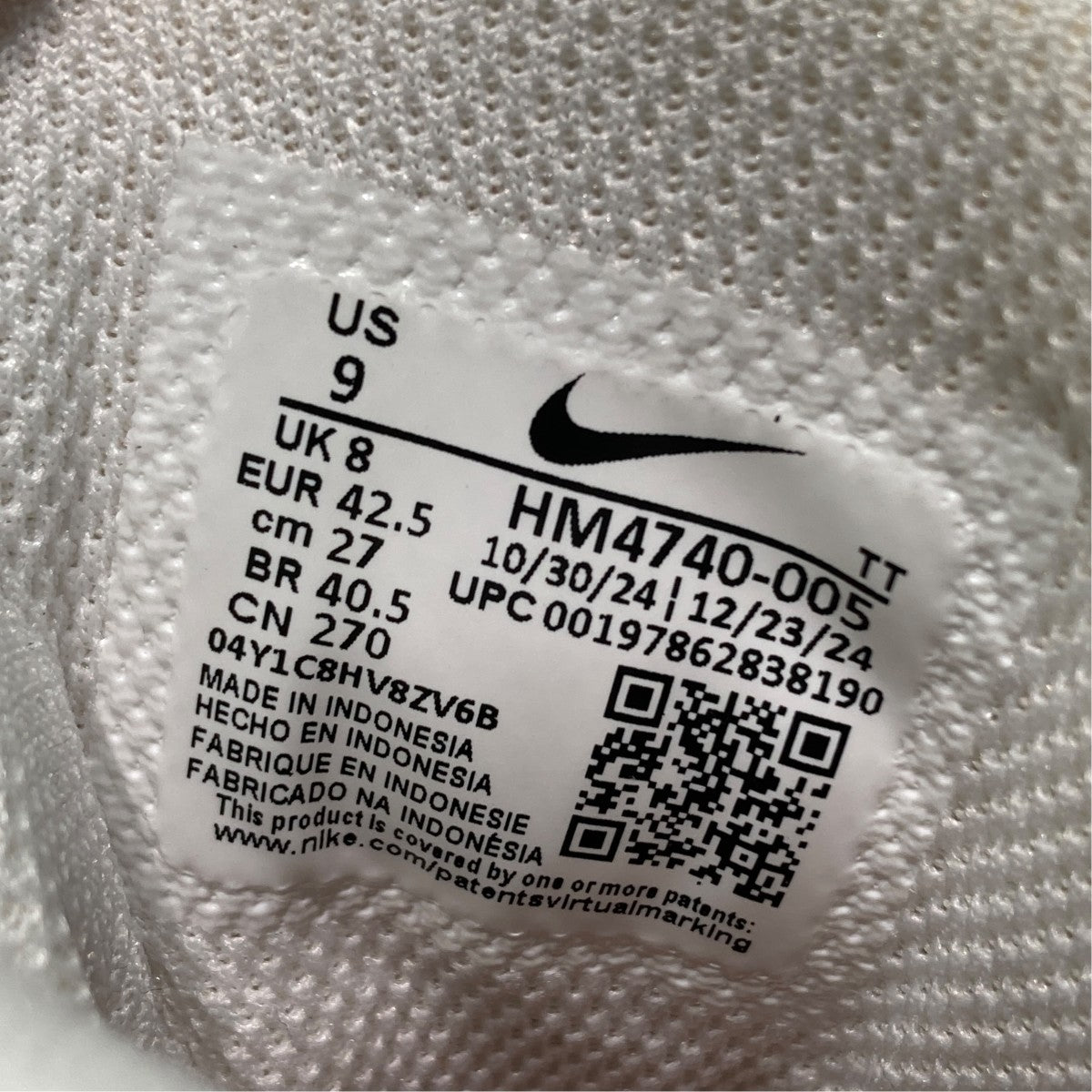 NIKE AIR MAX 95 OGローカットスニーカーHM4740-005 古着・中古-8枚目のアイテム画像