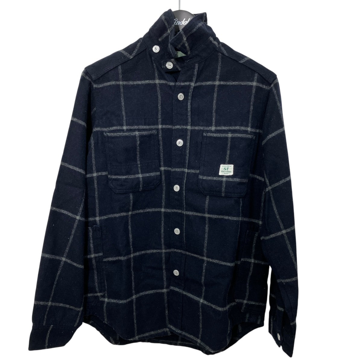SASSAFRAS チェックネルシャツ 古着・中古-1枚目のアイテム画像
