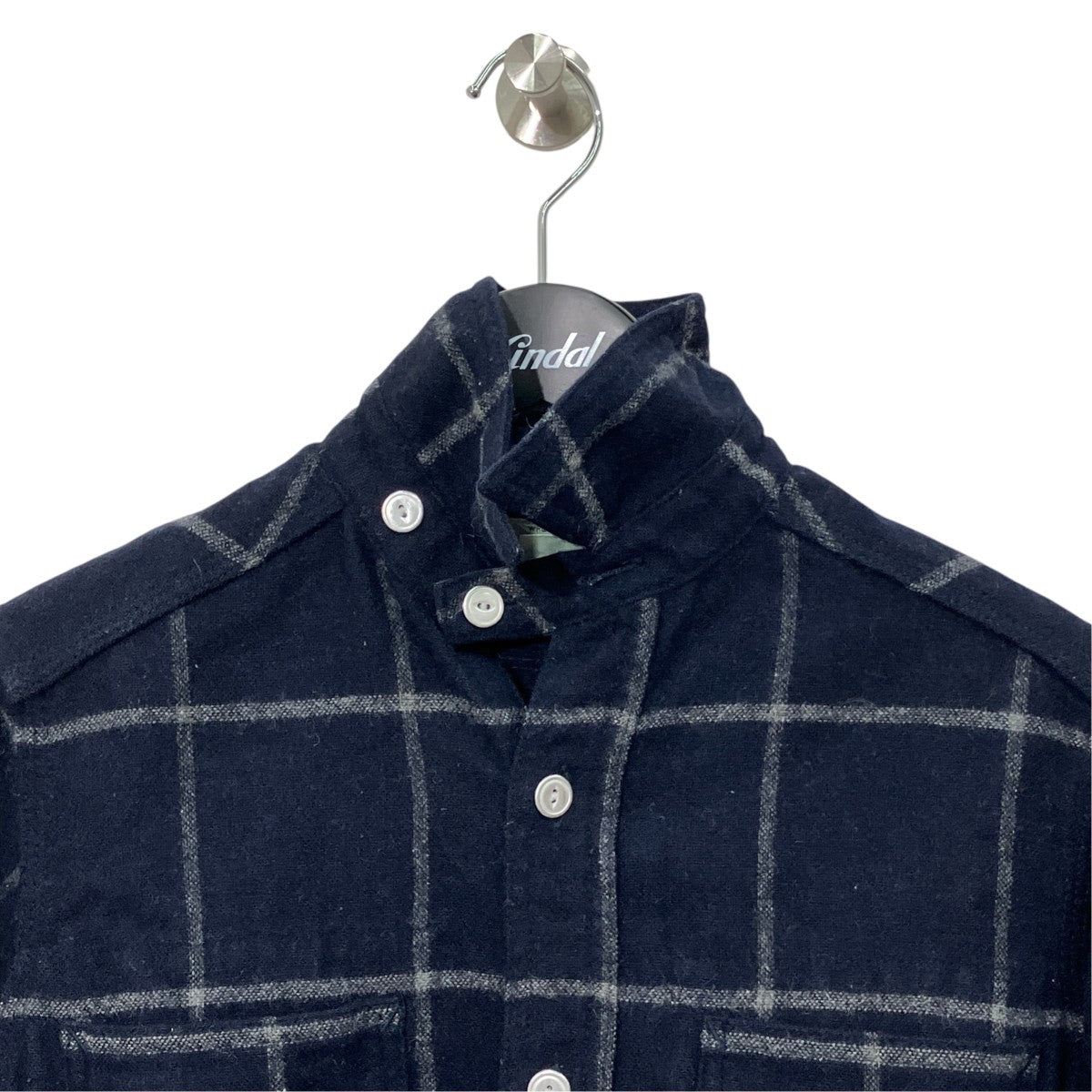 SASSAFRAS チェックネルシャツ 古着・中古-3枚目のアイテム画像