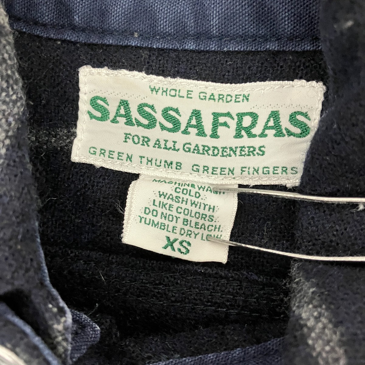 SASSAFRAS チェックネルシャツ 古着・中古-5枚目のアイテム画像