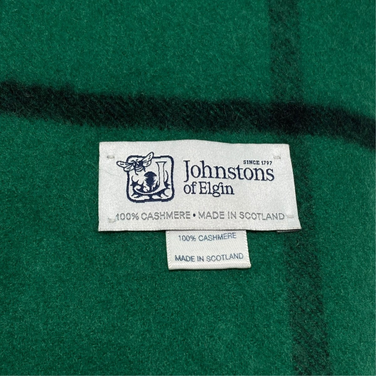 JOHNSTONS OF ELGIN(ジョンストンズオブエルガン) チェックマフラー