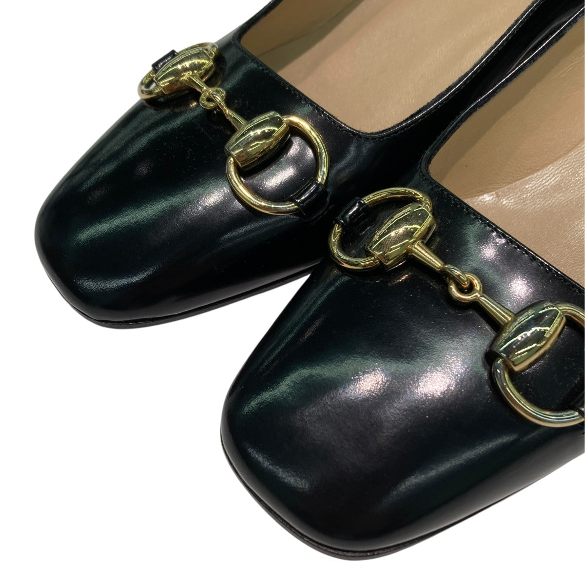 GUCCI(グッチ) ホースビットパンプス ブラック サイズ 34 1/2C(21.5cm