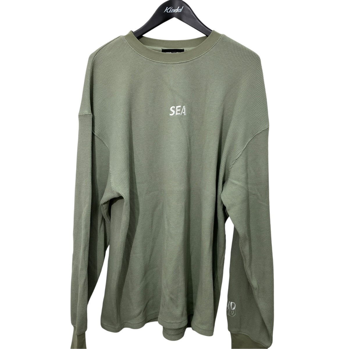 【Lサイズ】WIND AND SEA ウィンダンシー ロンT ベージュ×グリーン WIND AND SEA(ウィンダンシー) ロングスリーブ TシャツWDS-O-EWF-26-Q1