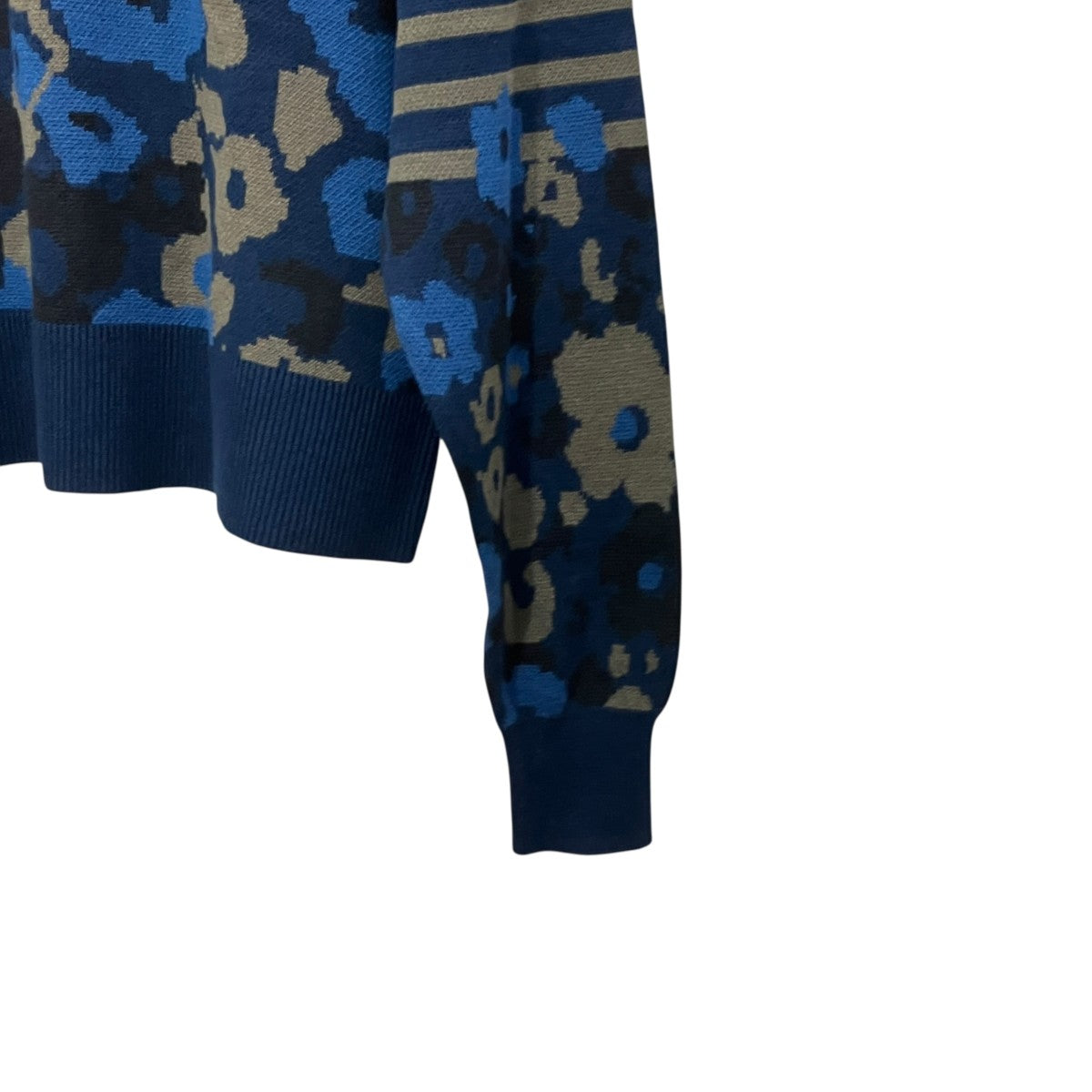sacai luck ボーダーフラワーニットボーダーニット14SSLU673 古着・中古-4枚目のアイテム画像