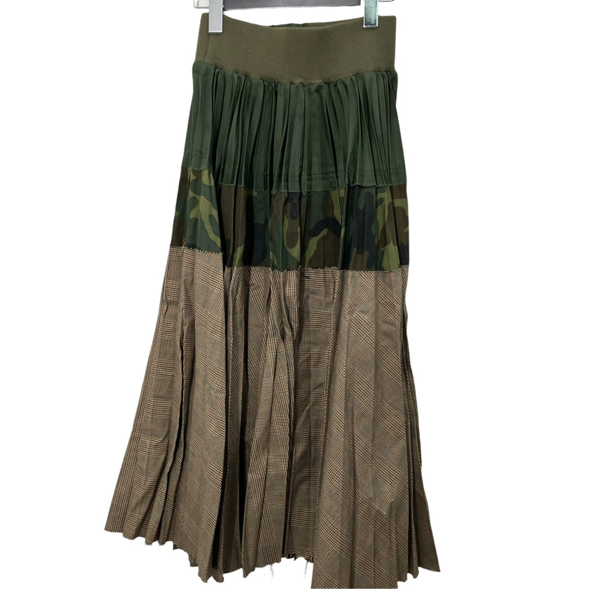 sacai(サカイ) カモフラ チェックプリーツスカート18-03793 18-03793