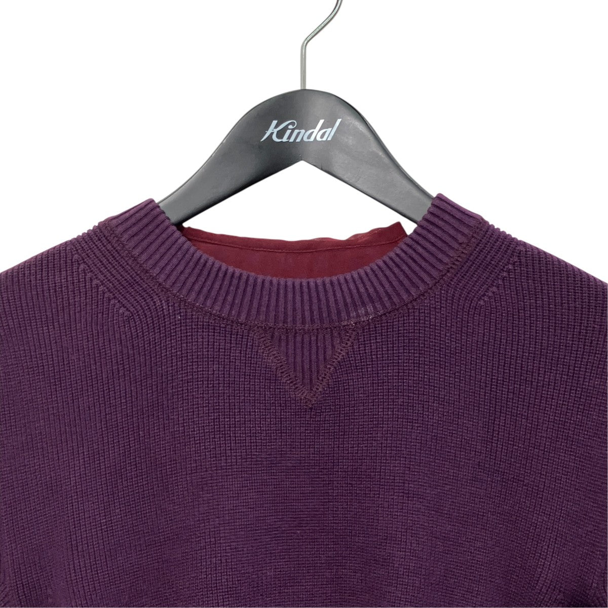 sacai(サカイ) ニットドッキングワンピース16-02703 16-02703 ボルドー